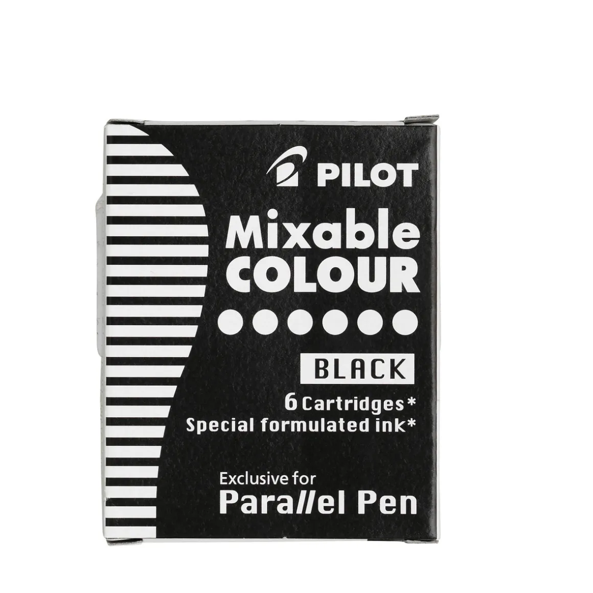 Refill Parallel Pen sort 6 stk