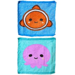Rejsehåndklæde, et fantastisk 6×6 cm stort håndklæde, som bliver 30×30 cm, når det bliver vådt! Pris pr. stk., sælges assorteret online