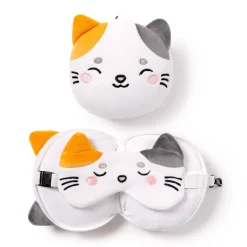 Rejsepude Kat med sovemaske, perfekt til rejsen!