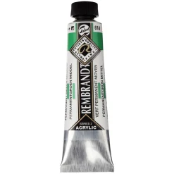 Rembrandt akrylfarve 40 ml Permanent Green Medium - 614
