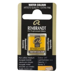 Rembrandt akvarelfarve half pan – Azo Yellow Deep Cadmium Free 248
