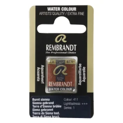 Rembrandt akvarelfarve half pan – Sepia 416