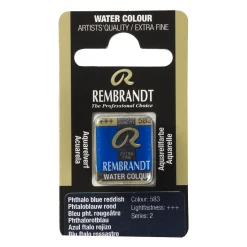 Rembrandt akvarelfarve half pan – Phthalo Blue Reddish 583
