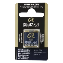Rembrandt akvarelfarve half pan – Indianthrene Blue 585