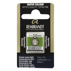 Rembrandt akvarelfarve half pan – Hookers Green Light 644