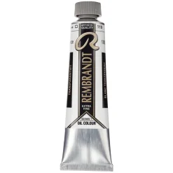 Rembrandt oliefarve 40 ml Transparent White (Safflower Oil) - 119