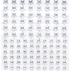 Rhinestone stickers stjerner krystal – 216 stjerneformede stickers. Ø8/10 mm