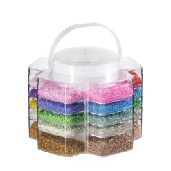 Rocailles Jewellery Kit, et tårn fyldt med lidt over 50.000 glasperler + smykketilbehør