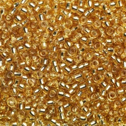 Rocaillesperle 9/0 guld semit.