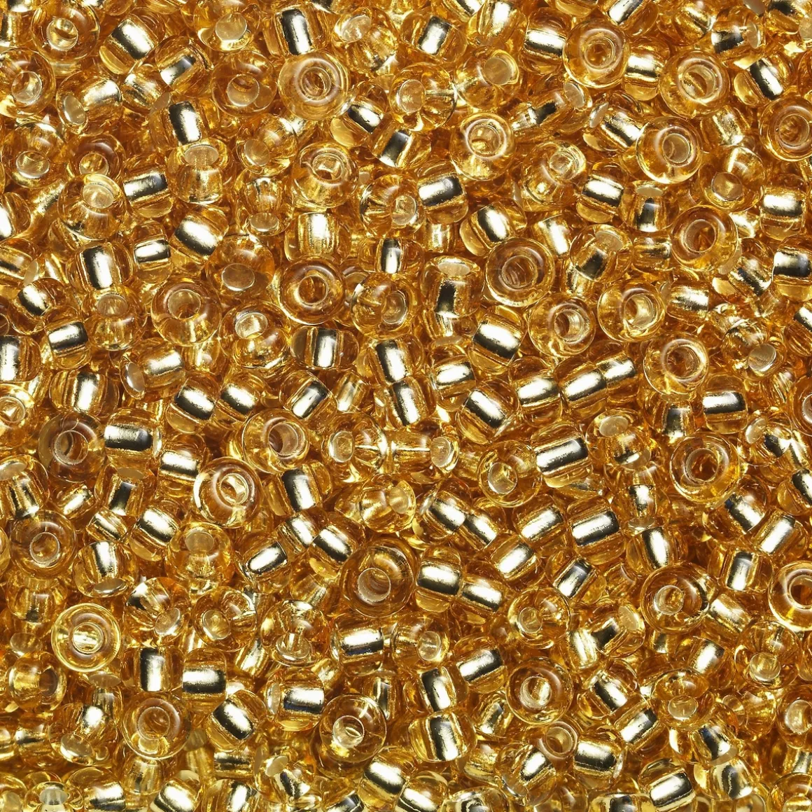 Rocaillesperle 6/0 guld semit.