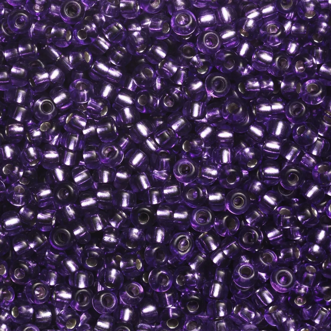 Rocaillesperle 9/0 lilla semi.