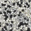 Rocaillesperle 9/0 mix sort, sølv, rosa og glas, 30 gram glasperler a Ø2,4-2,8 mm