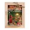 Rolife DIY Santa's Toy Shop miniature i billedramme – DP006, 169×110×218 mm