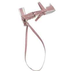 Rosa ergonomisk trense med tøjler til kæphest og hobby horse