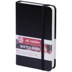 Royal Talens Art Creation Sketch skitsebog 9x14 cm, sort omslag – 140 g/m², 80 ark