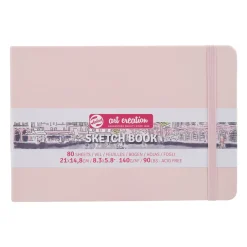 Royal Talens Art Creation Sketch skitsebog 21x14,8 cm, rosa omslag – 140 g/m², 80 ark