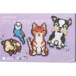 Rørperler Midi kit Søde Kæledyr, 6000 perler a Ø5 mm & 2 firkantede stiftplader