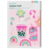 Rørperler Midi-kit Soda Pop og søde sager! 2600 perler à Ø5 mm og 2 perleplader