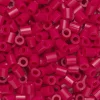 Rørperler Midi 1000 stk. hindbærrød, Ø5 mm