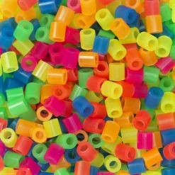Rørperler Midi 3000 stk. i et skønt mix af neonfarver, Ø5 mm