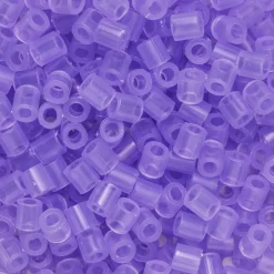 Rørperler Midi 1000 stk. lyslilla gennemsigtige, Ø5 mm