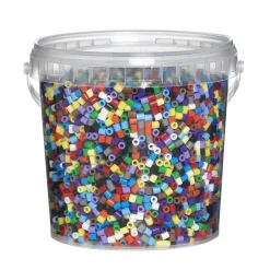 Rørperler Midi 10.000 stk. – perlespand med klassiske basisfarver, Ø5 mm
