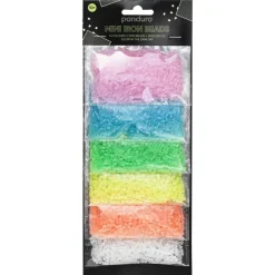 Rørperler Mini Glow In The Dark Mix – 6000 selvlysende Mini-perler, som er Ø2,5 mm