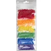 Rørperler Mini mixpack Rainbow – 6000 regnbuefarvede Mini-perler, som er Ø2,5 mm