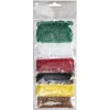 Rørperler Mini mixpack Xmas – 6000 julede og vinterfarvede Mini-perler, som er Ø2,5 mm