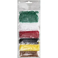Rørperler Mini mixpack Xmas – 6000 julede og vinterfarvede Mini-perler, som er Ø2,5 mm