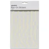 Rub-on store bogstaver guld, 1 ark à 15×20 cm