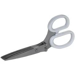 Saks til frynseklipning, frynsesaks med 5 blade, som giver 4 mm brede frynser