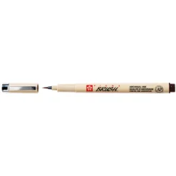 Sakura Pigma Brush Dark sepia – mørk sepia penselspids