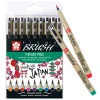 Sakura Pigma Brush penne 9 stk