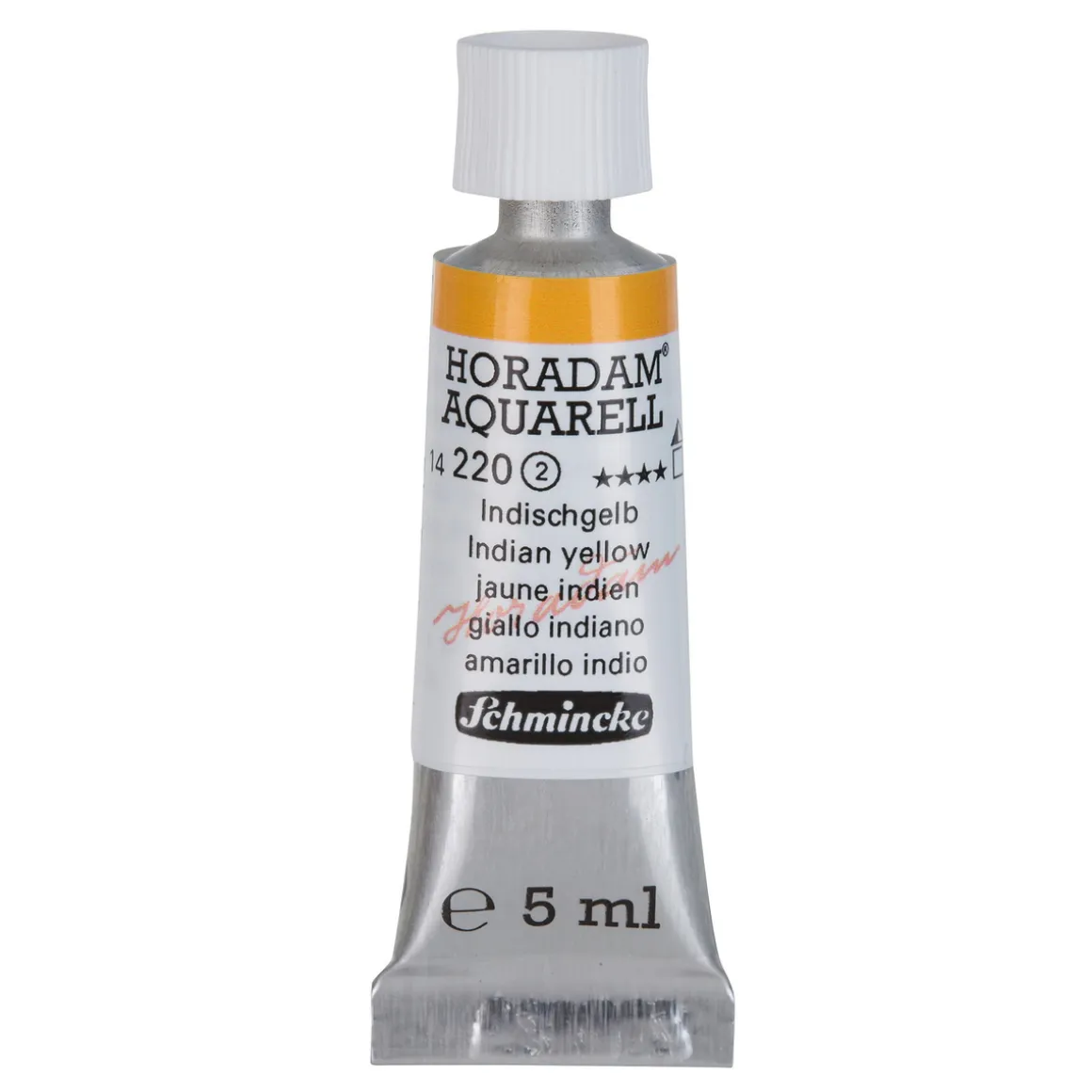 Schmincke Horadam akvarelfarve5 ml – Indian yellow 220