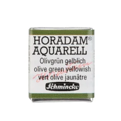Schmincke Horadam akvarelfarve ½ kop – Olive green yellowish 525