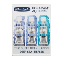 Schmincke Horadam Supergranulation akvarelfarve – 3×5 ml Deep Sea Colours