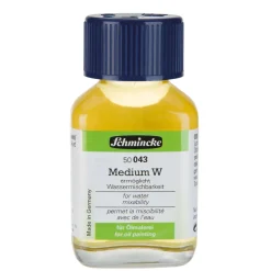 Schmincke Medium W 60 ml – flydende medium, som gør oliefarver vandopløselige