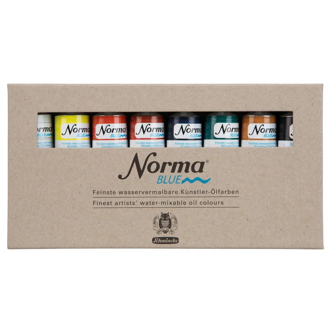 Schmincke Norma Blue Set 8×35 ml tuber med vandopløselige oliefarver