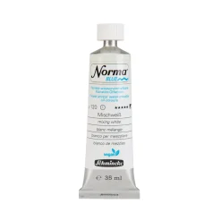 Schmincke Norma Blue vandopløselig oljemaling 35 ml Mixing white 21120