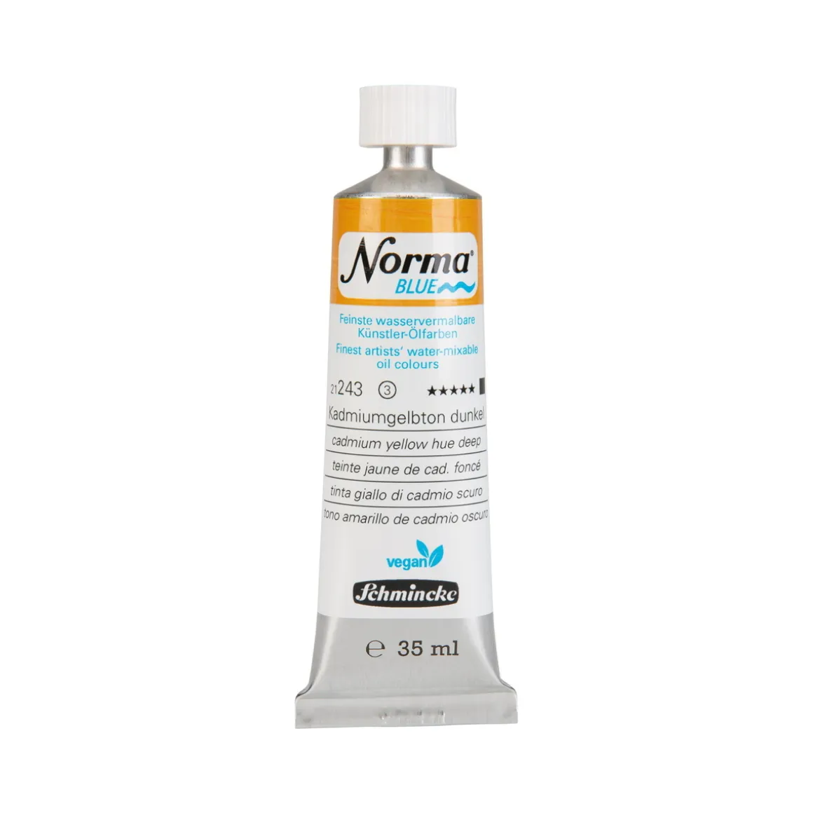 Schmincke Norma Blue vandopløselig oljemaling 35 ml Cadmium yellow hue deep 21243