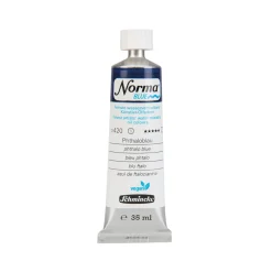 Schmincke Norma Blue vandopløselig oljemaling 35 ml Phthalo blue 21420