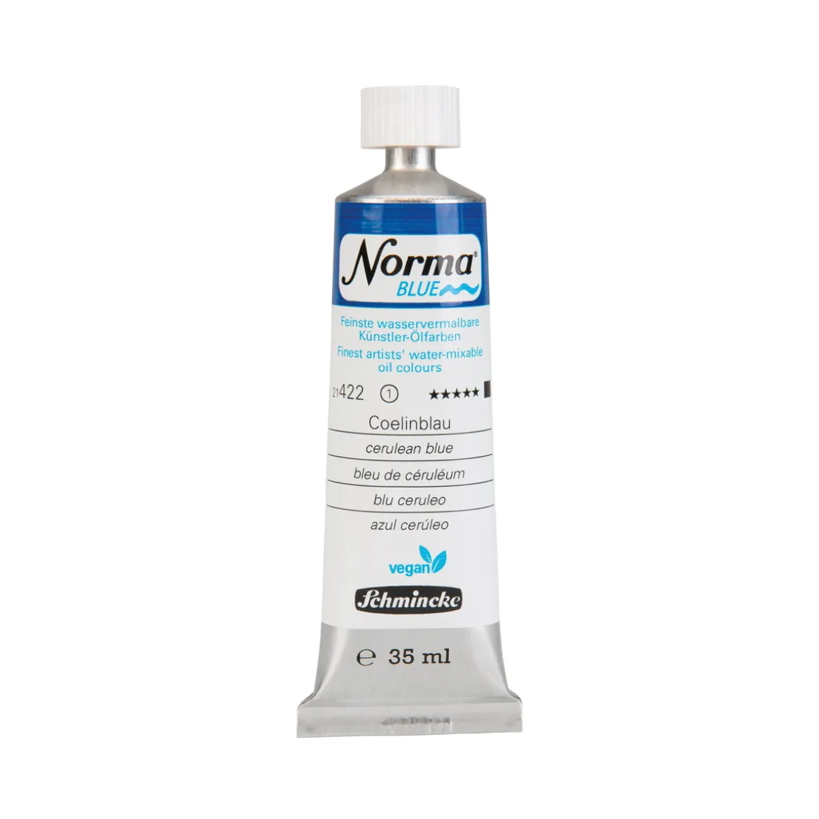 Schmincke Norma Blue vandopløselig oljemaling 35 ml Cerulean blue 21422