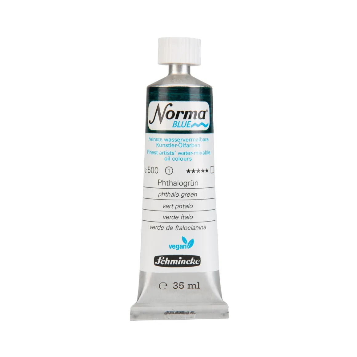 Schmincke Norma Blue vandopløselig oljemaling 35 ml Phthalo green 21500