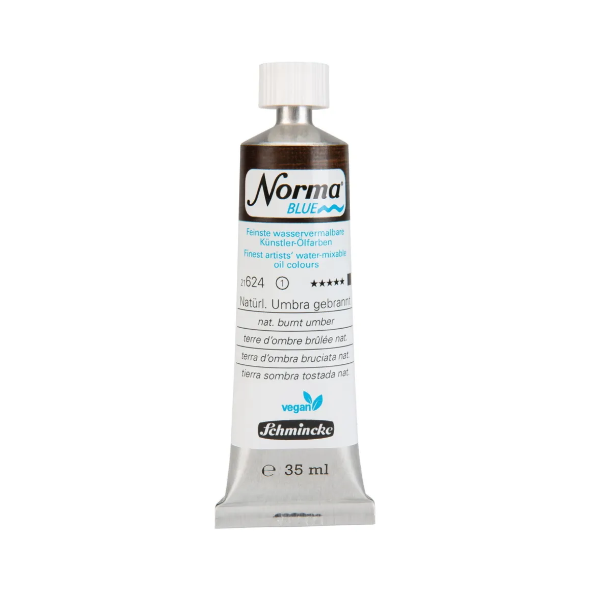 Schmincke Norma Blue vandopløselig oljemaling 35 ml Natural burnt umber 21624