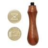 Seglstempler voksstempel Ø25 mm 2-pak med motiverne "open here" og hjertekuvert