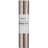 Selvklæbende glitterpapir champagne, 2 ruller a 25×100 cm