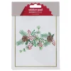 Selvklæbende juleetiketter, blok med 12×15 cm, 18 ark med store stickers