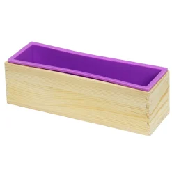 Silikoneform i træform – mål 262×70×75 mm