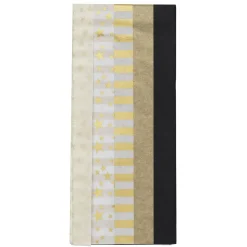 Silkepapir 5 ark à 70×50 cm, gylden mix. 14 g/m²